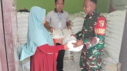 Dampingi Penyaluran Bapang, Koramil Wonoasih Imbau Warga Gunakan Bantuan Sesuai Kebutuhan
