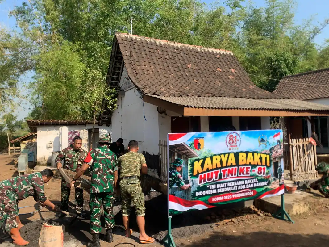 Sambut HUT TNI Ke 81, Kodim Probolinggo Fasilitasi Karya Bakti Renovasi Tempat Ibadah Sambut HUT TNI Ke 81, Kodim Probolinggo Fasilitasi Karya Bakti Renovasi Tempat Ibadah