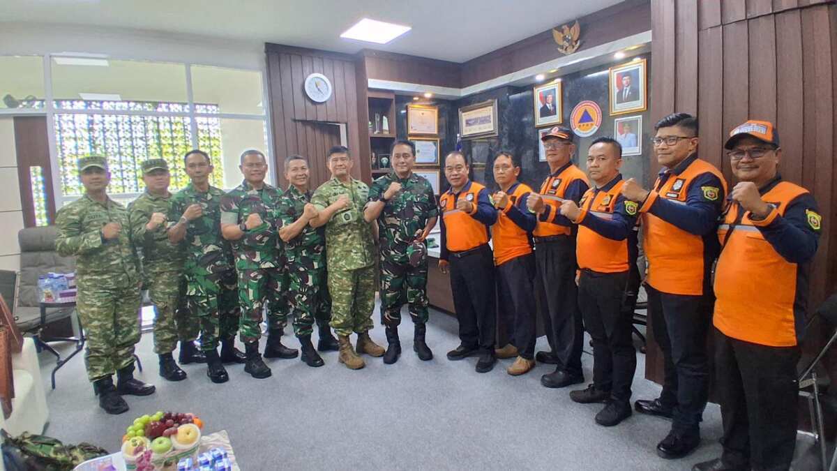 Tim Penyuluh Karhutla Sesko TNI Kunjungi BPBD Kota Samarinda