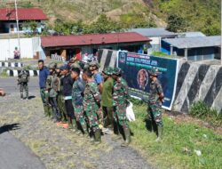 HUT TNI Ke-81 Tahun  2026, Kodim 1714/Puncak Jaya : TNI Peduli Sampah Bersama Masyarakat