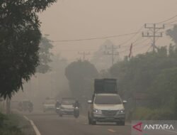 Kondisi Kabut Asap di Brunei akibat Titik Panas di Kalimantan