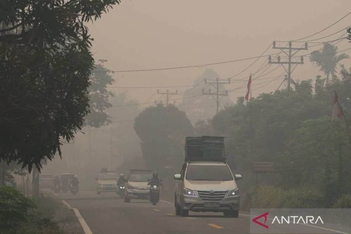 Kondisi Kabut Asap di Brunei akibat Titik Panas di Kalimantan Kondisi Kabut Asap di Brunei akibat Titik Panas di Kalimantan