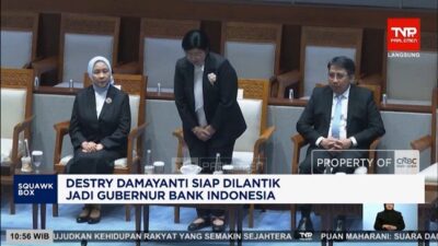 Destry Damayanti Dilantik Menjadi Gubernur Bank Indonesia
