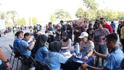 Layanan Kesehatan Gratis oleh TNI Menyambut HUT Ke-81