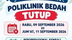 Layanan Poliklinik Bedah RSD Besemah Pagaralam Ditutup Sementara