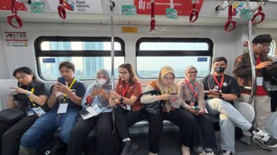 Pengujian Awal LRT Jakarta Rute Kelapa Gading-Manggarai