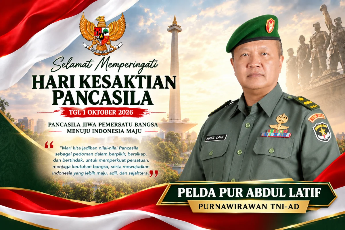 Hari Kesaktian Pancasila 2026, Pelda Pur Abdul Latif Tekankan Semangat Kebersamaan