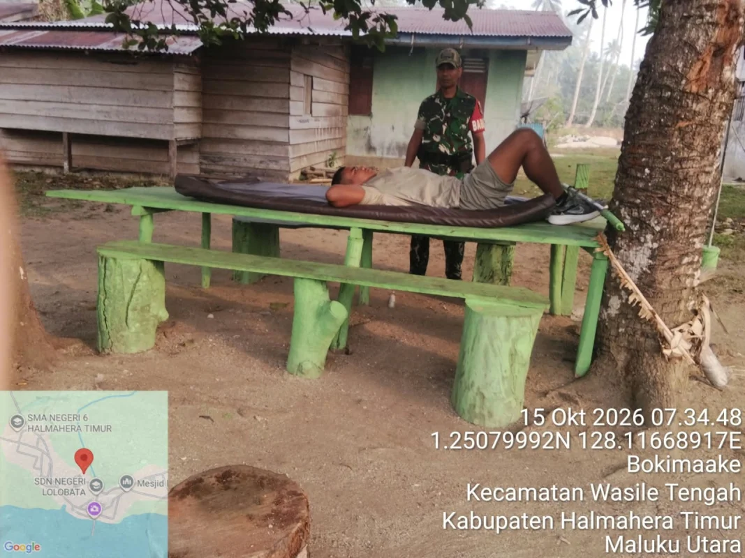 Babinsa Kodim 1505/Tidore Berikan Pembinaan kepada Generasi Muda yang Bercita-cita Menjadi Prajurit TNI