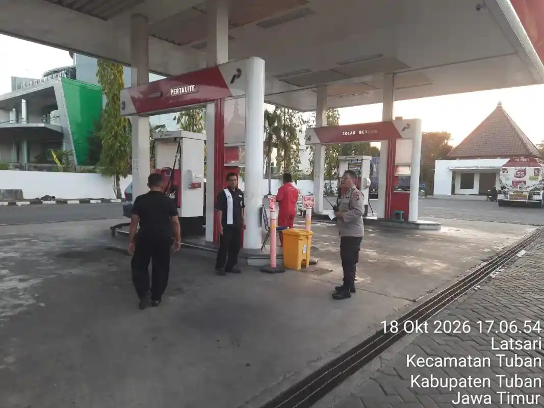 Polisi Sisir 31 SPBU di Tuban, Tak Ditemukan Antrean Panjang dan Pembelian Borongan