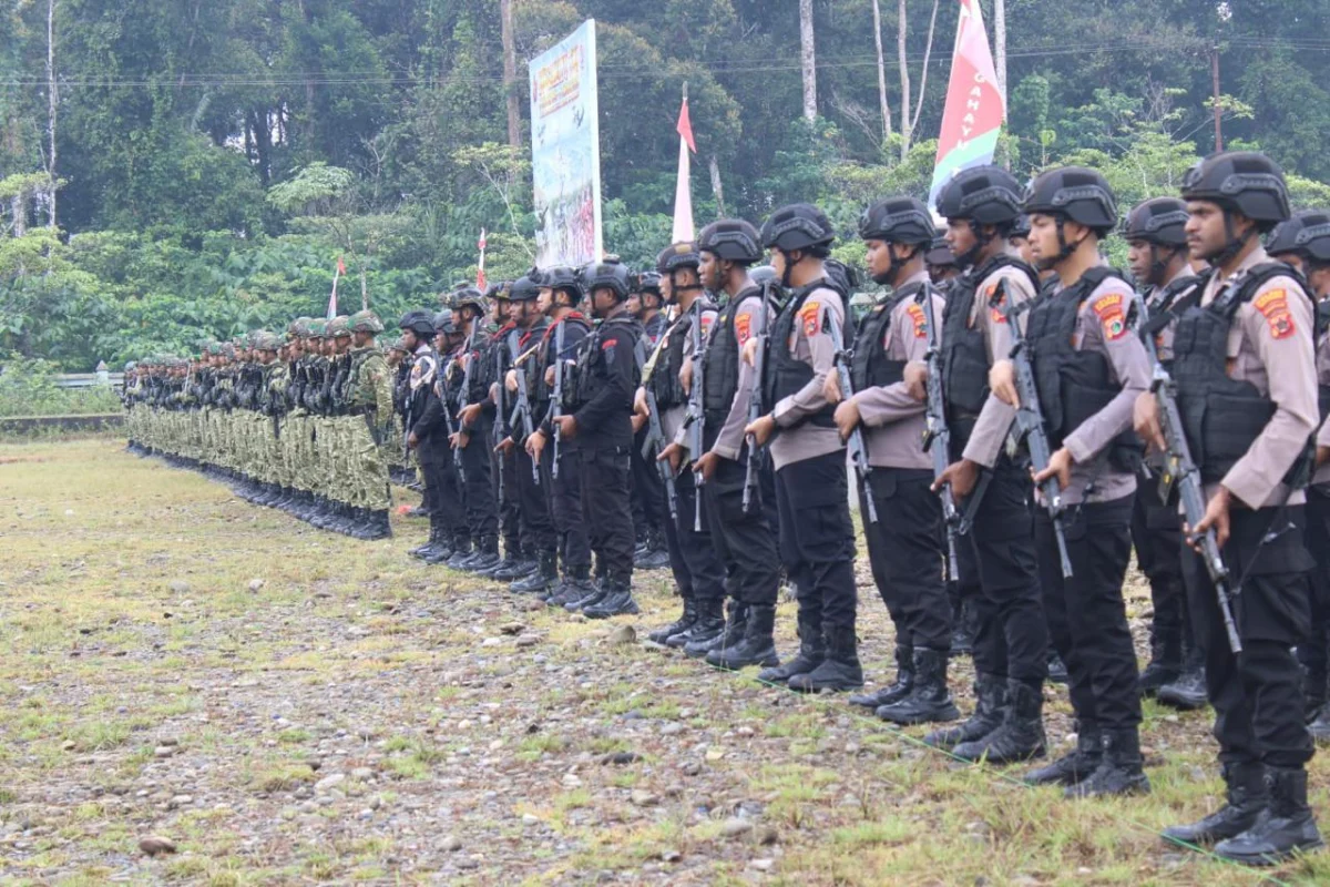Upacara HUT TNI ke-81 di Yahukimo Berjalan Khidmat di Lapangan Abyu