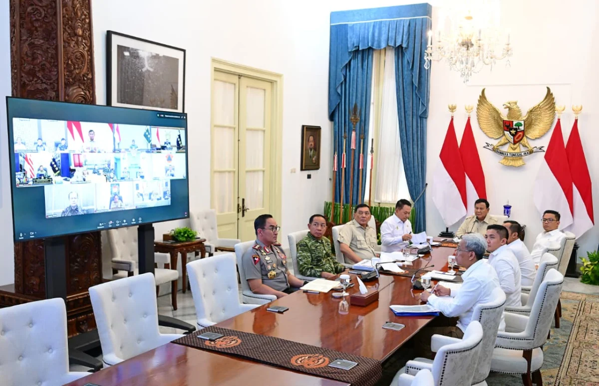 Panglima TNI Hadiri Ratas Penanganan Karhutla, Pemerintah Perkuat Upaya Pemadaman