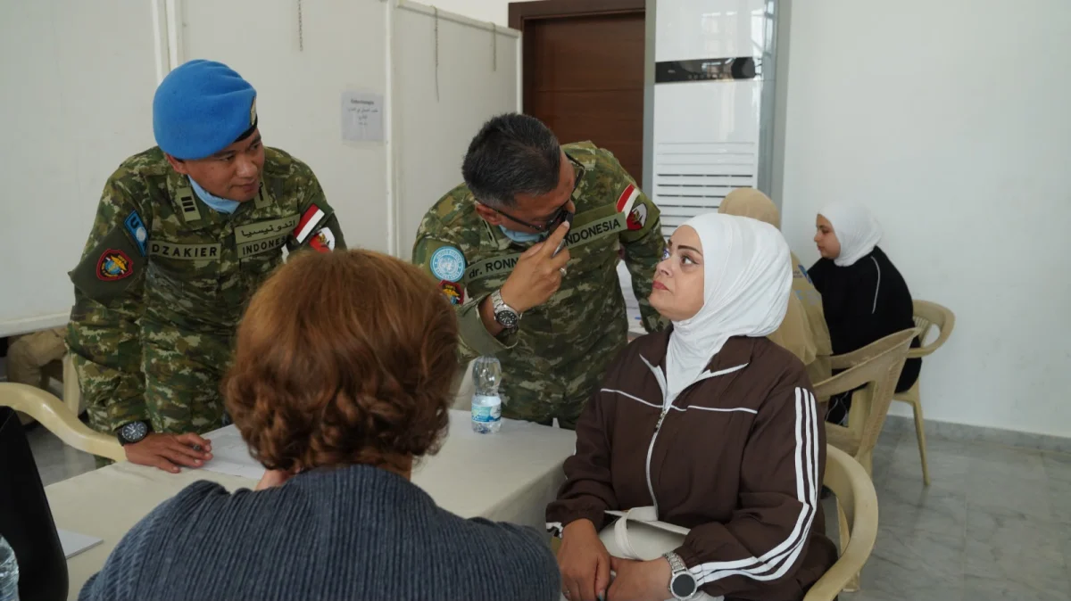 Satgas Cimic Xxxi-P/Unifil Layani Kesehatan Lansia di Tyre, Lebanon