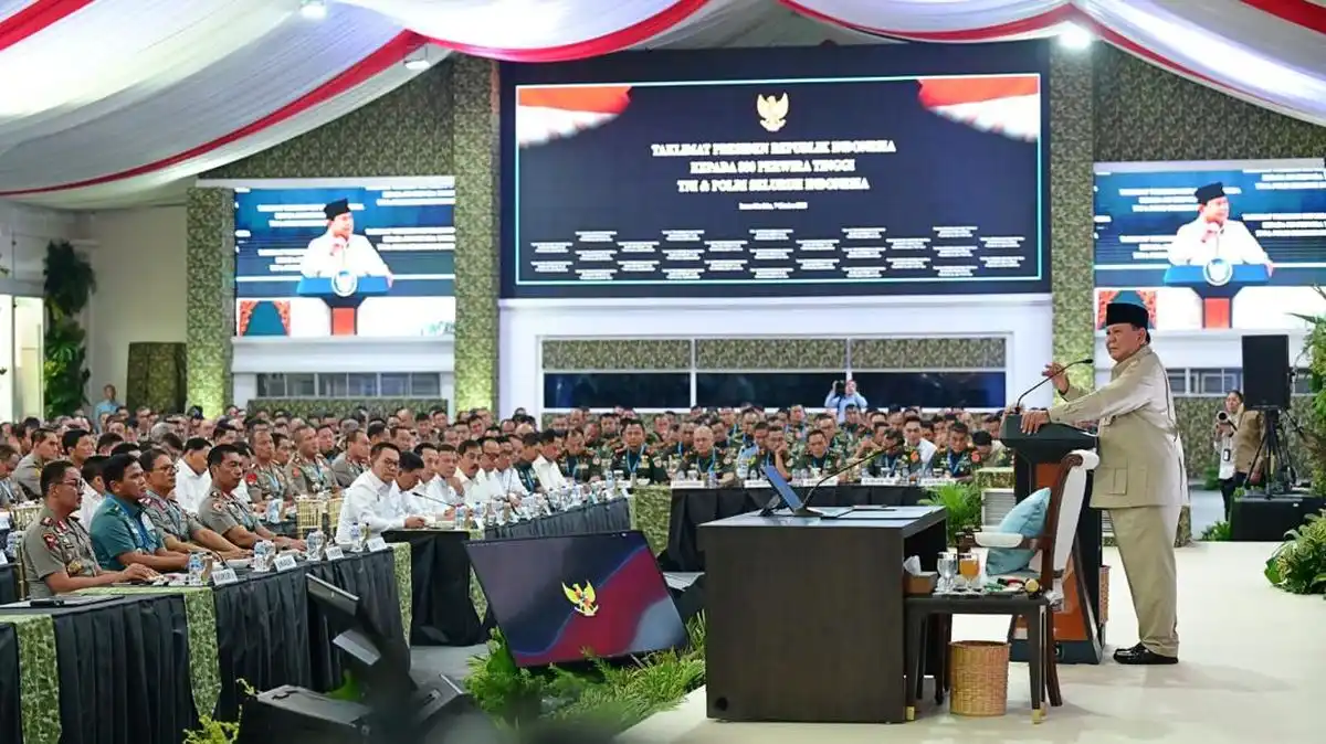 Arahan Prabowo kepada 800 Pati TNI-Polri Soroti Tantangan Hibrida dan Kesiapan Prajurit