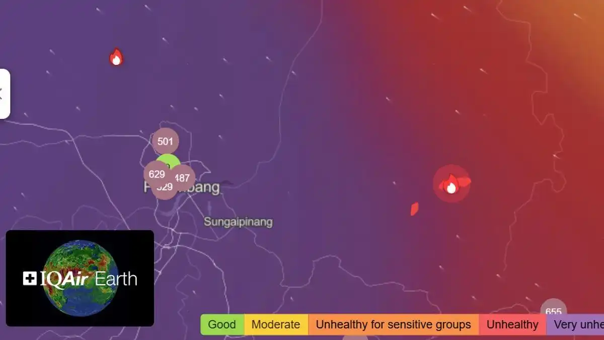 Kabut Asap Karhutla Picu Kualitas Udara Berbahaya di Palembang dan Jambi