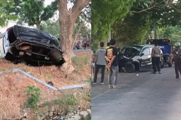 Pengemudi Xenia Tewas Setelah Tabrak Pohon di Bojonegoro
