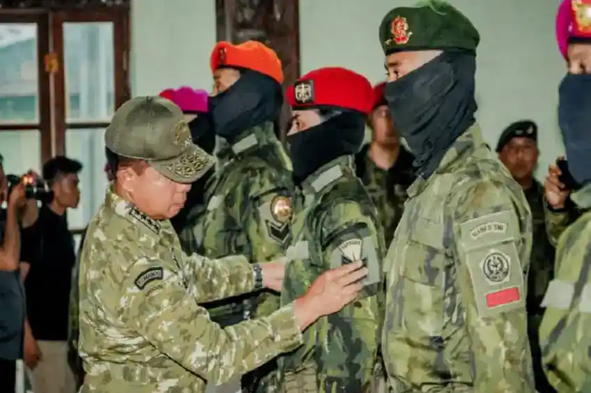 Kenaikan Pangkat Luar Biasa bagi 136 Prajurit TNI Digelar di Mimika