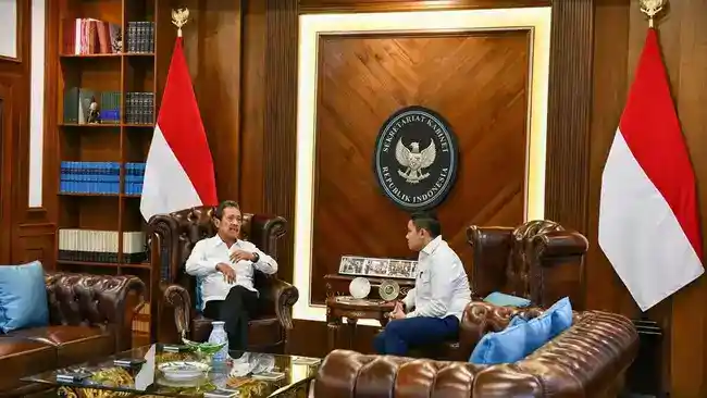 Trenggono dan Teddy Bahas Operasional 100 Kampung Nelayan Merah Putih