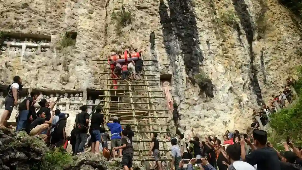 Api Karhutla Menjangkau Liang Pongtimban, Puluhan Makam Batu Toraja Utara Terdampak