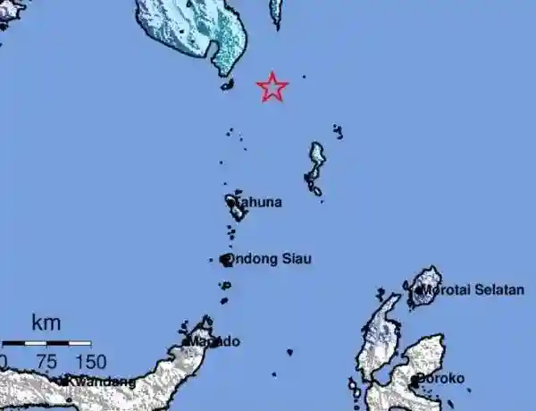Gempa Magnitudo 5,4 Terjadi di Barat Laut Pulau Karatung, BMKG Sebut Tak Berpotensi Tsunami